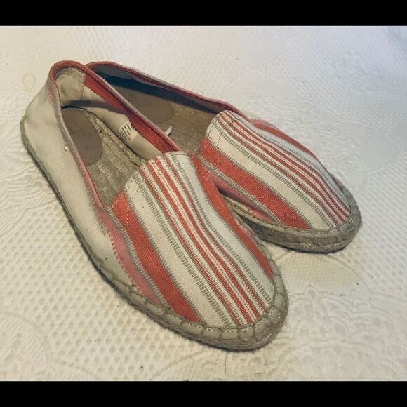 Gap orange striped canvas espadrilles 8 - Picture 1 of 4